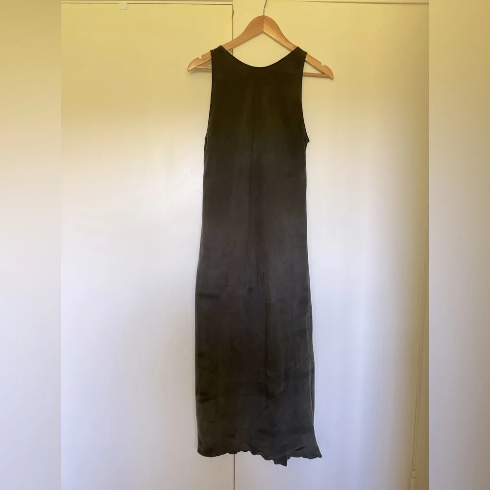 OZMA tank dress in pine silk linen Size M - Picture 5 of 6